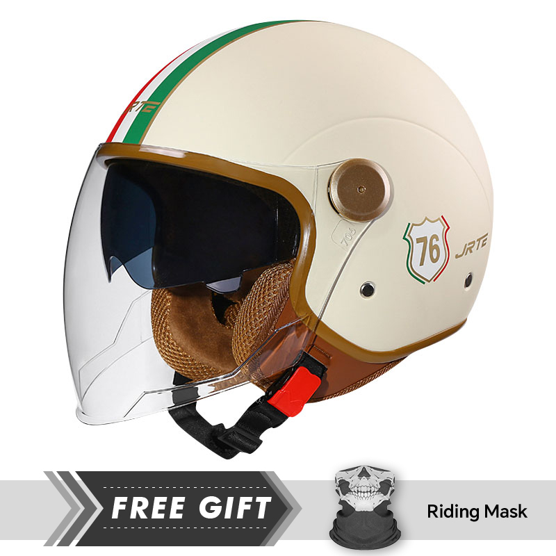 Motorcycle Gear In Store - DOT ECE aprobado Retro 3/4 casco