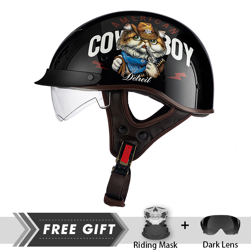 Motorcycle Gear In Store - Casco De media cara para hombre