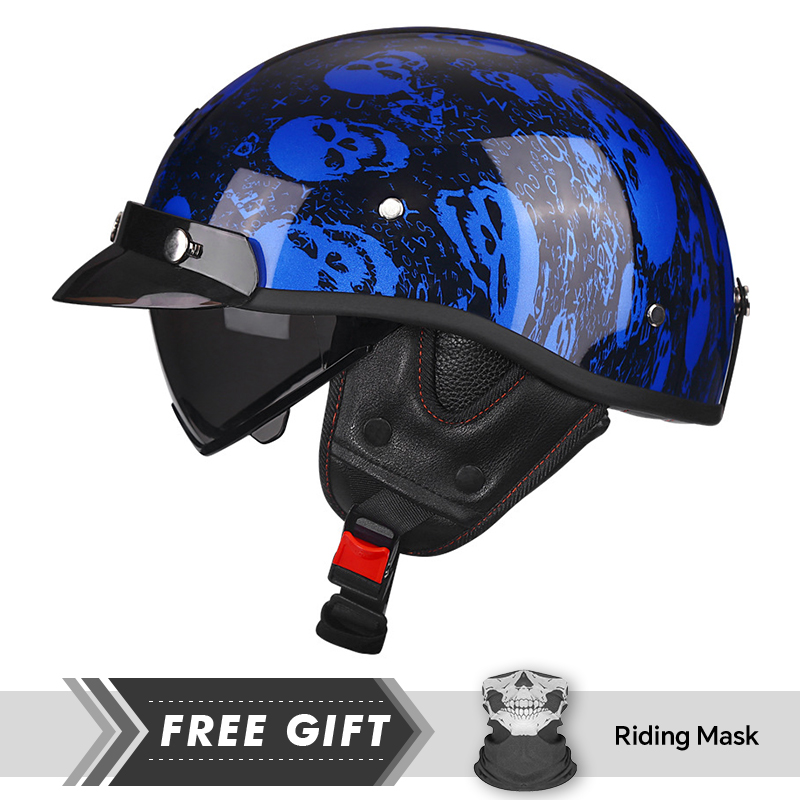 Motorcycle Gear In Store - Medio casco de motocicleta DOT ECE