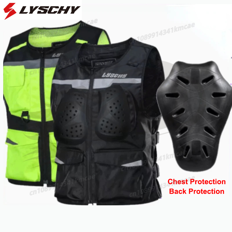 Motorcycle Gear Vest - LYSCHY-Chaleco reflectante para motocicleta, chaqueta reflectante