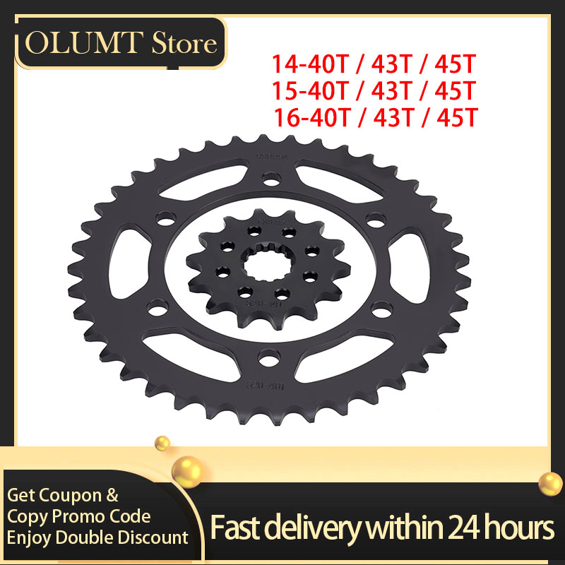 520 cadena 14T 15T 16T 43T 45T - Motorcycle Gear Usa reseña y precio