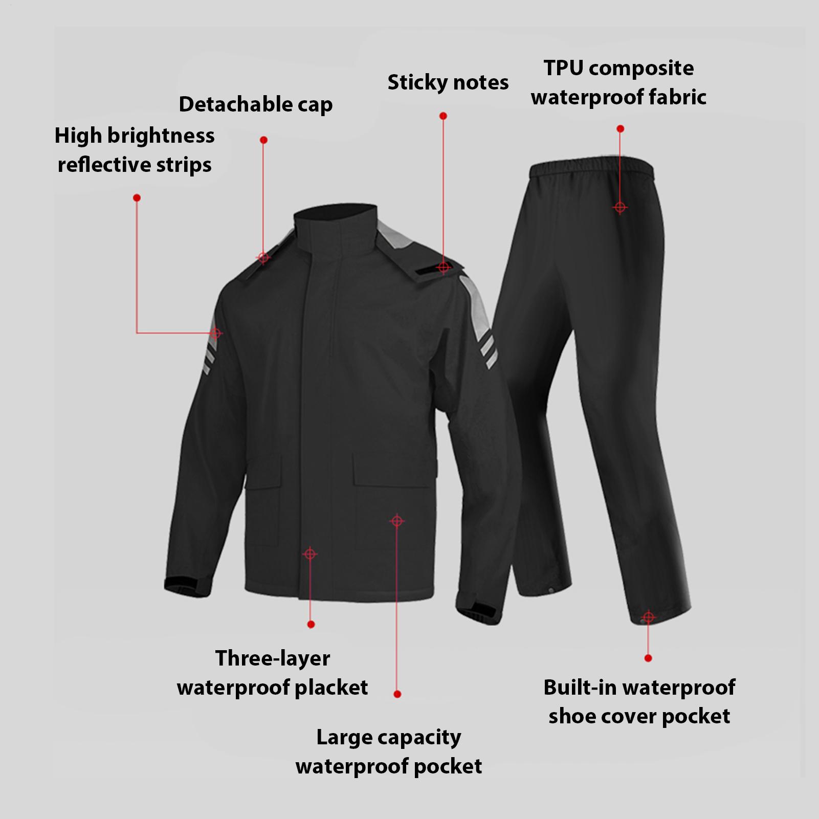 Trajes Impermeables para Hombr - Motorcycle Gear Mens reseña y precio