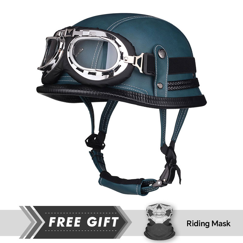 Casco clásico de media cara, p - Motorcycle Gear In Store reseña y precio