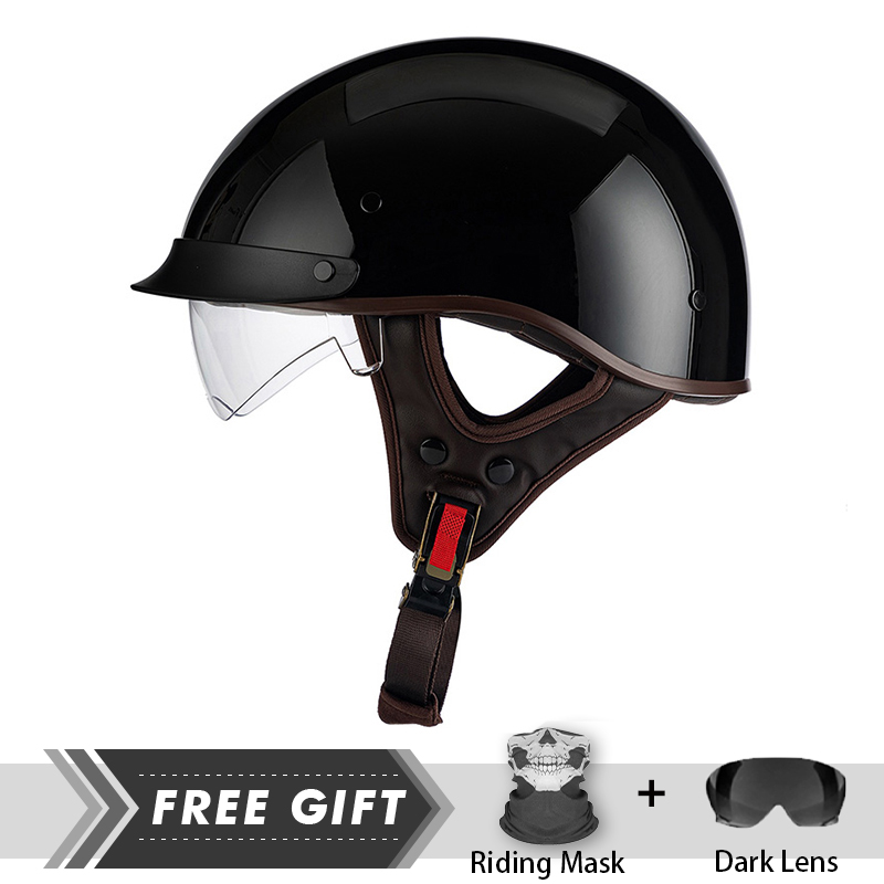 Casco De media cara para hombr - Motorcycle Gear In Store reseña y precio