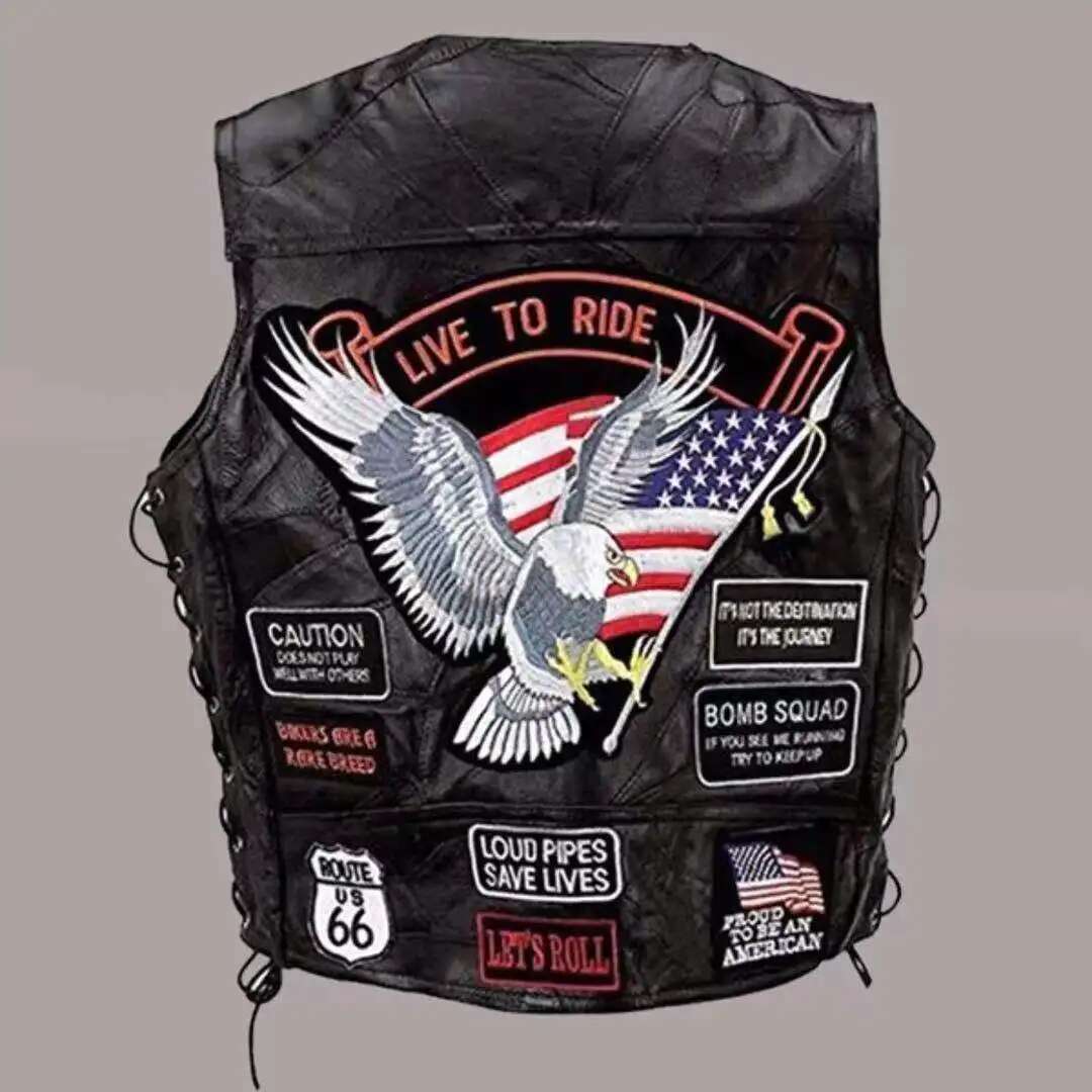 Chaleco de cuero para montar e - Motorcycle Gear Vest reseña y precio