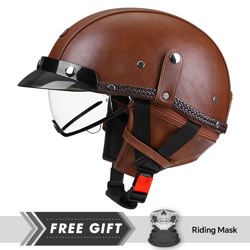 Cascos de motocicleta de media - Motorcycle Gear In Store reseña y precio