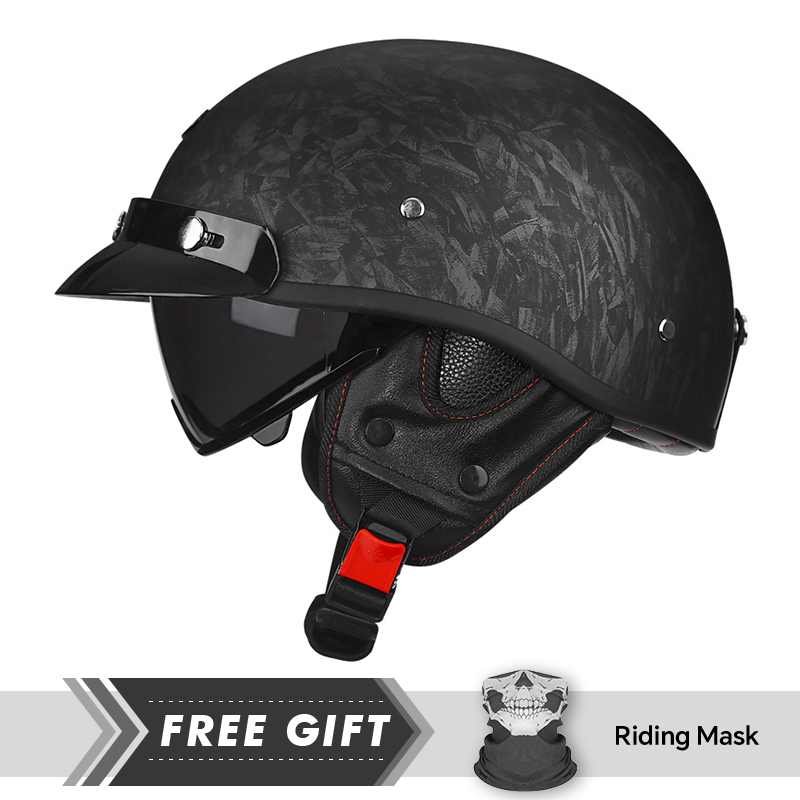 Medio casco de motocicleta DOT - Motorcycle Gear In Store reseña y precio