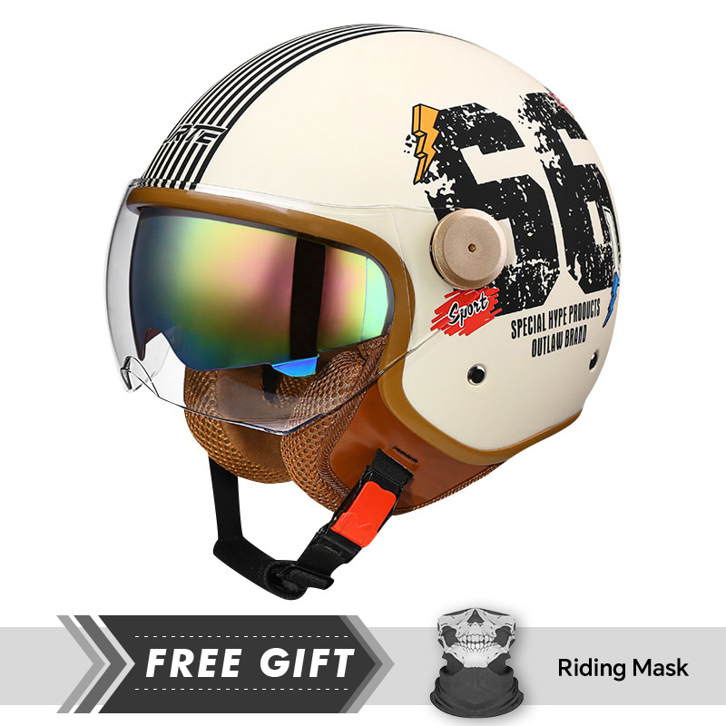 Casco de cara abierta aprobado - Motorcycle Gear In Store reseña y precio