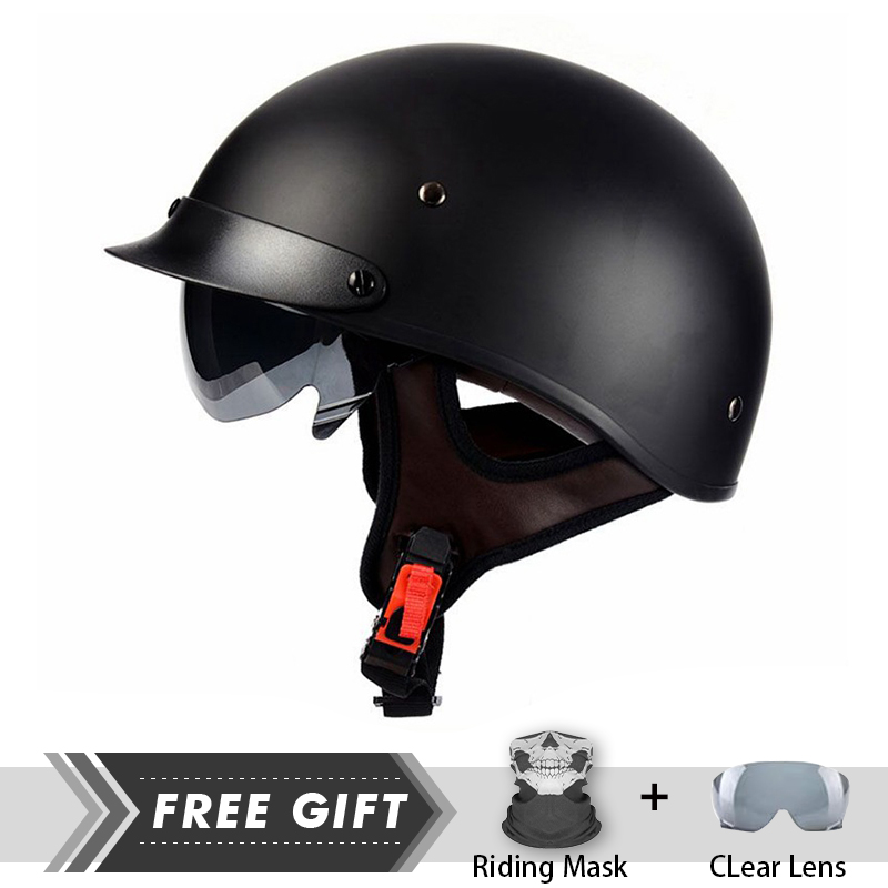 Casco de media cara Para hombr - Motorcycle Gear In Store reseña y precio