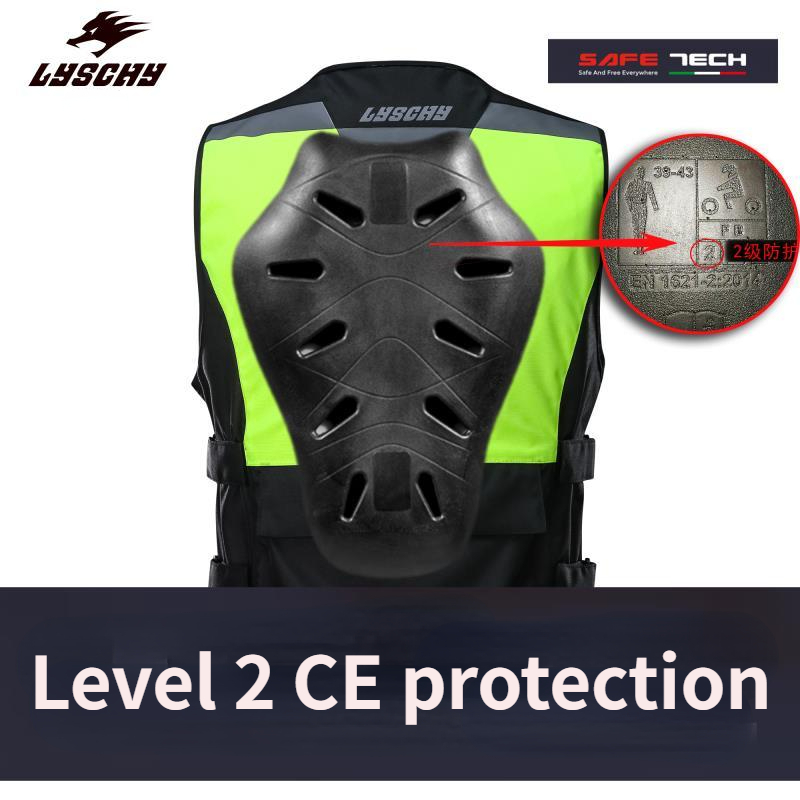 LYSCHY-Chaleco reflectante par - Motorcycle Gear Vest reseña y precio